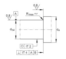 推力角接觸球軸承 7602012-2RS-TVP, 單向，接觸角 a = 60°，限制公差，兩側(cè)唇密封