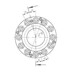 滾針/推力圓柱滾子軸承 ZARF3590-TV, 雙列，用于絲杠安裝