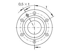 推力角接觸球軸承 ZKLF30100-2RS, 雙向，螺釘安裝，兩側(cè)唇密封