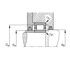 圓柱滾子軸承 NU2230-E-M1, 根據(jù) DIN 5412-1 標(biāo)準(zhǔn)的主要尺寸, 非定位軸承, 可分離, 帶保持架