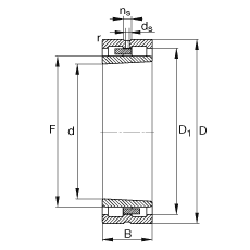 圓柱滾子軸承 NNU4924-S-K-M-SP, 根據(jù) DIN 5412-4 標(biāo)準(zhǔn)的主要尺寸, 非定位軸承, 雙列，帶錐孔，錐度 1:12 ，可分離, 帶保持架，減小的徑向內(nèi)部游隙，限制公差