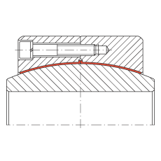 大的關(guān)節(jié)軸承 GE850-DW, 根據(jù) DIN ISO 12 240-1 標(biāo)準(zhǔn)，免維護(hù)