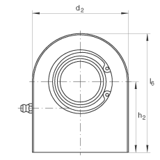 液壓桿端軸承 GF20-DO, 根據(jù) DIN ISO 12 240-4 標(biāo)準(zhǔn)，帶焊接面，需維護(hù)