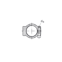 液壓桿端軸承 GIHRK60-DO, 根據(jù) DIN ISO 12 240-4 標(biāo)準(zhǔn)，帶右旋螺紋夾緊裝置，需維護(hù)