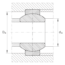 關(guān)節(jié)軸承 GE12-FO, 根據(jù) DIN ISO 12 240-1 標(biāo)準(zhǔn)，需維護(hù)