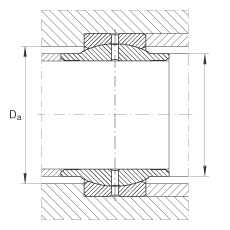 關(guān)節(jié)軸承 GE110-LO, 根據(jù) DIN ISO 12 240-1 標(biāo)準(zhǔn)，需維護(hù)